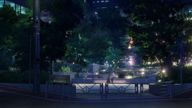 Scene at the park fountain